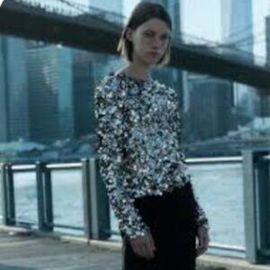 ZARA sequin Top